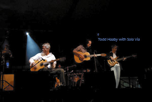 Entertainment in Bend, Oregon: Todd Haaby playing with Sola Via at a concert