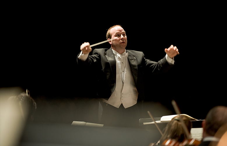 COS Conductor Michael Gesme, photo courtesy of Benjamin Edwards
