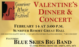 Sunriver Music Festival Valentine's Dinner & Dance @ Sunriver Resort Great Hall