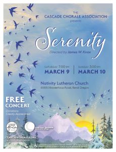 Cascade Chorale Presents A Concert of “Serenity" to Welcome Spring @ Nativity Lutheran Church