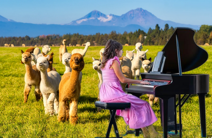 Alpaca Piano Picnic
