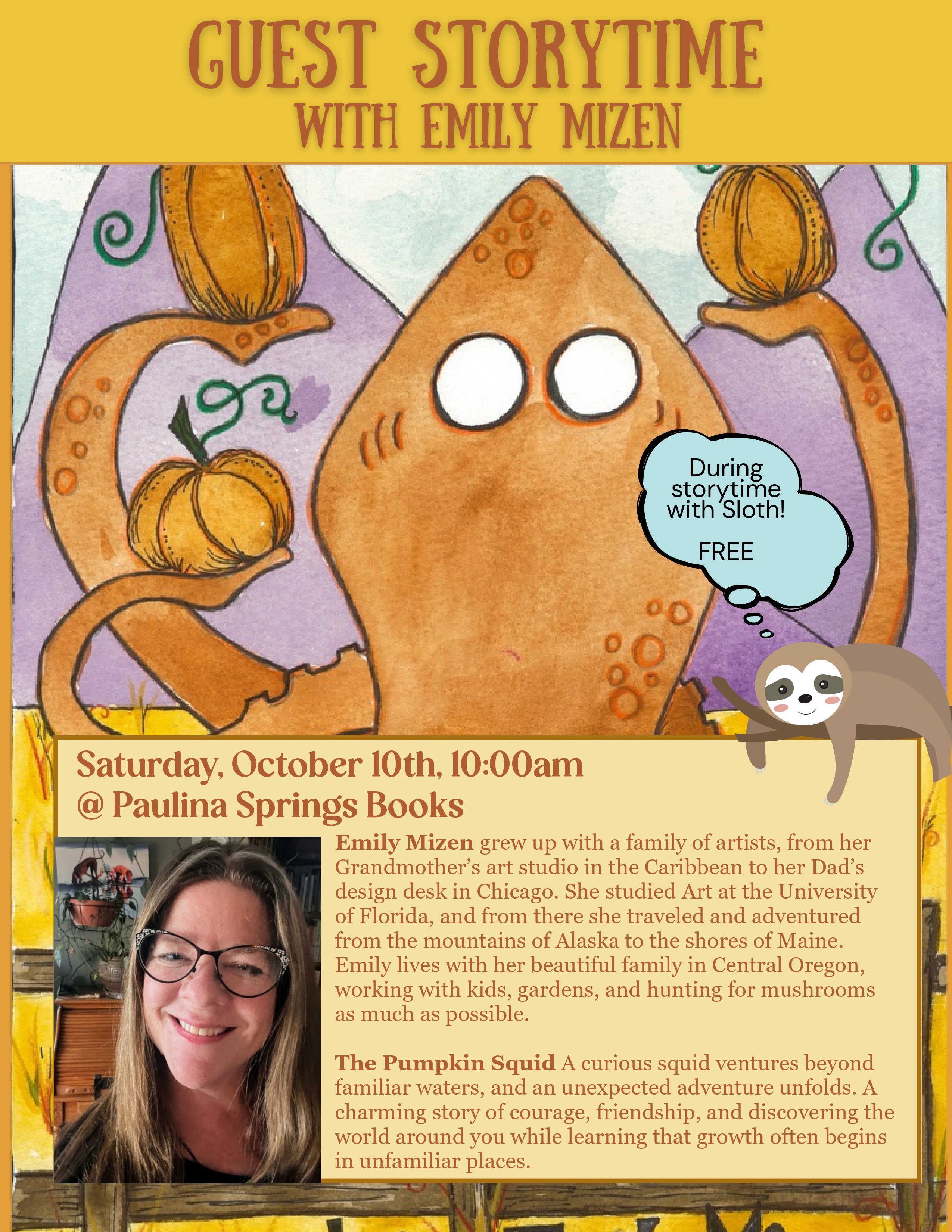 Guest Storytime with Emily Mizen!