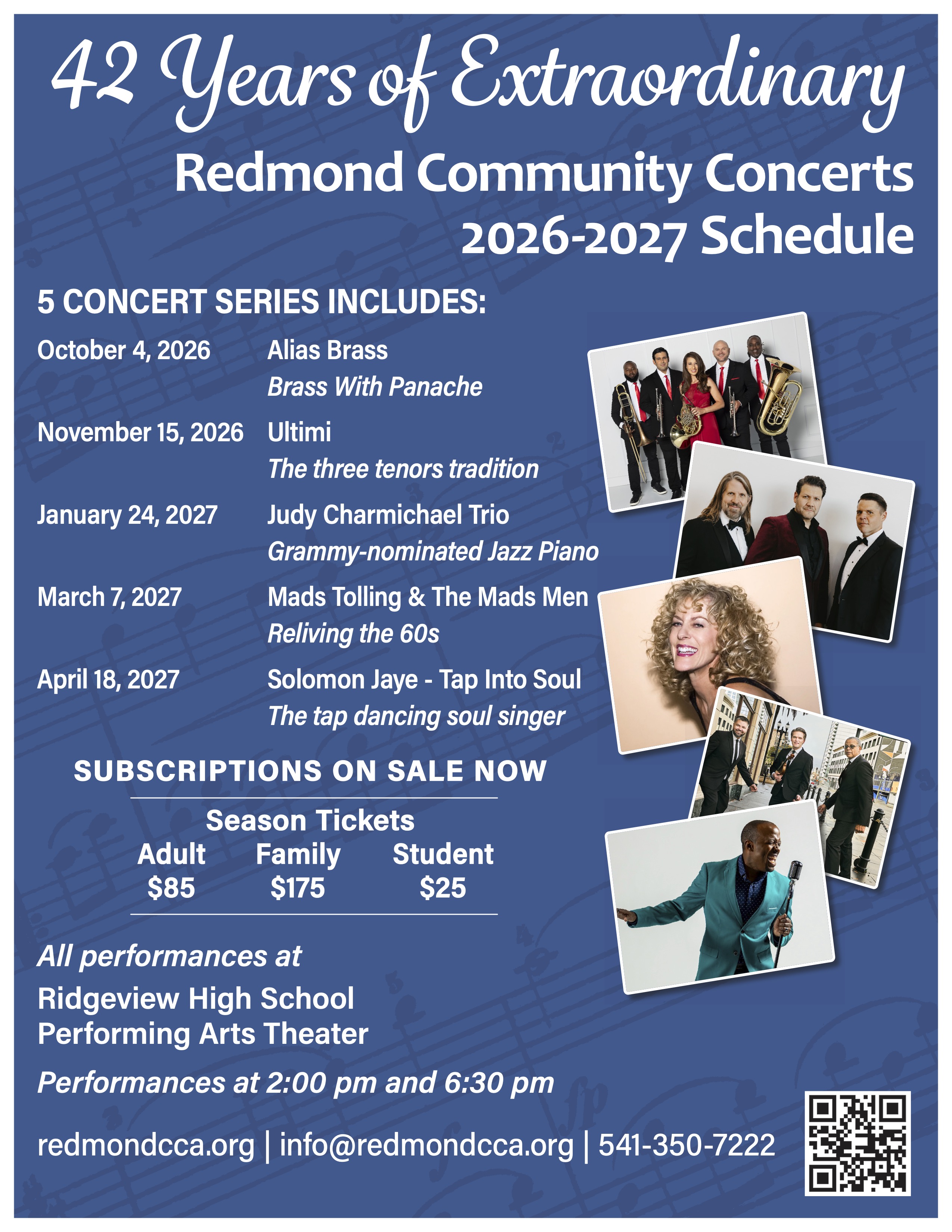 Redmond Community Concert Association Ignites 43rd Season with High-Octane ‘Alias Brass’